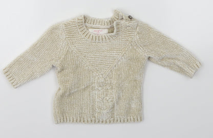 F&F Baby Ivory   Pullover Jumper Size 0-3 Months