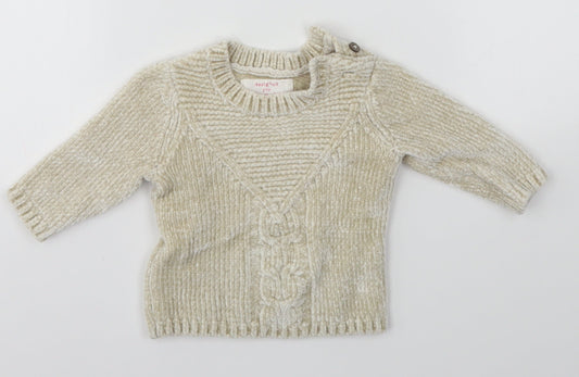 F&F Baby Ivory   Pullover Jumper Size 0-3 Months