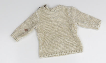 F&F Baby Ivory   Pullover Jumper Size 0-3 Months