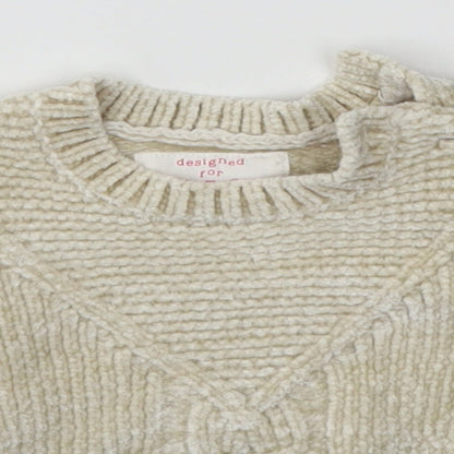 F&F Baby Ivory   Pullover Jumper Size 0-3 Months