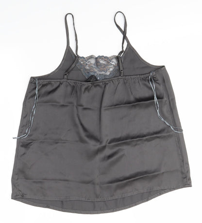 Secret Possesions Womens Grey   Camisole Blouse Size 10
