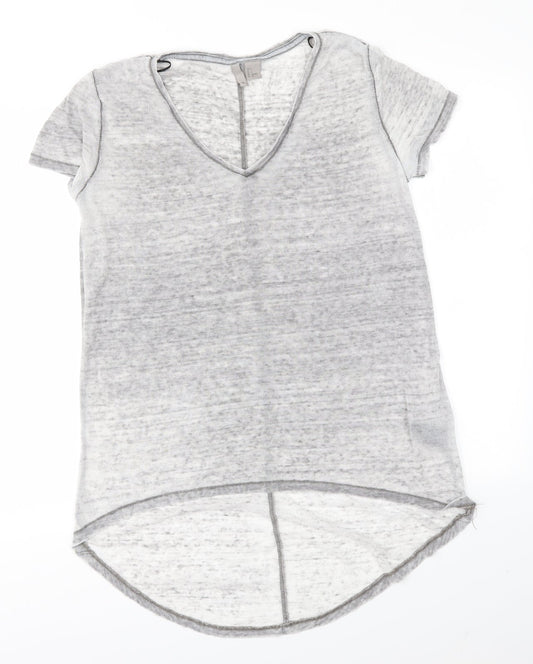 Womens UK Size S H&M Grey Basic T-Shirt