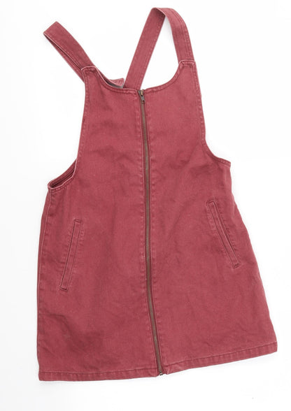 FOREVER 21 Womens Pink   Pinafore/Dungaree Dress  Size M