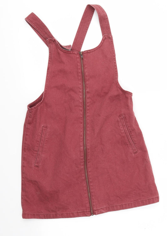 FOREVER 21 Womens Pink   Pinafore/Dungaree Dress  Size M