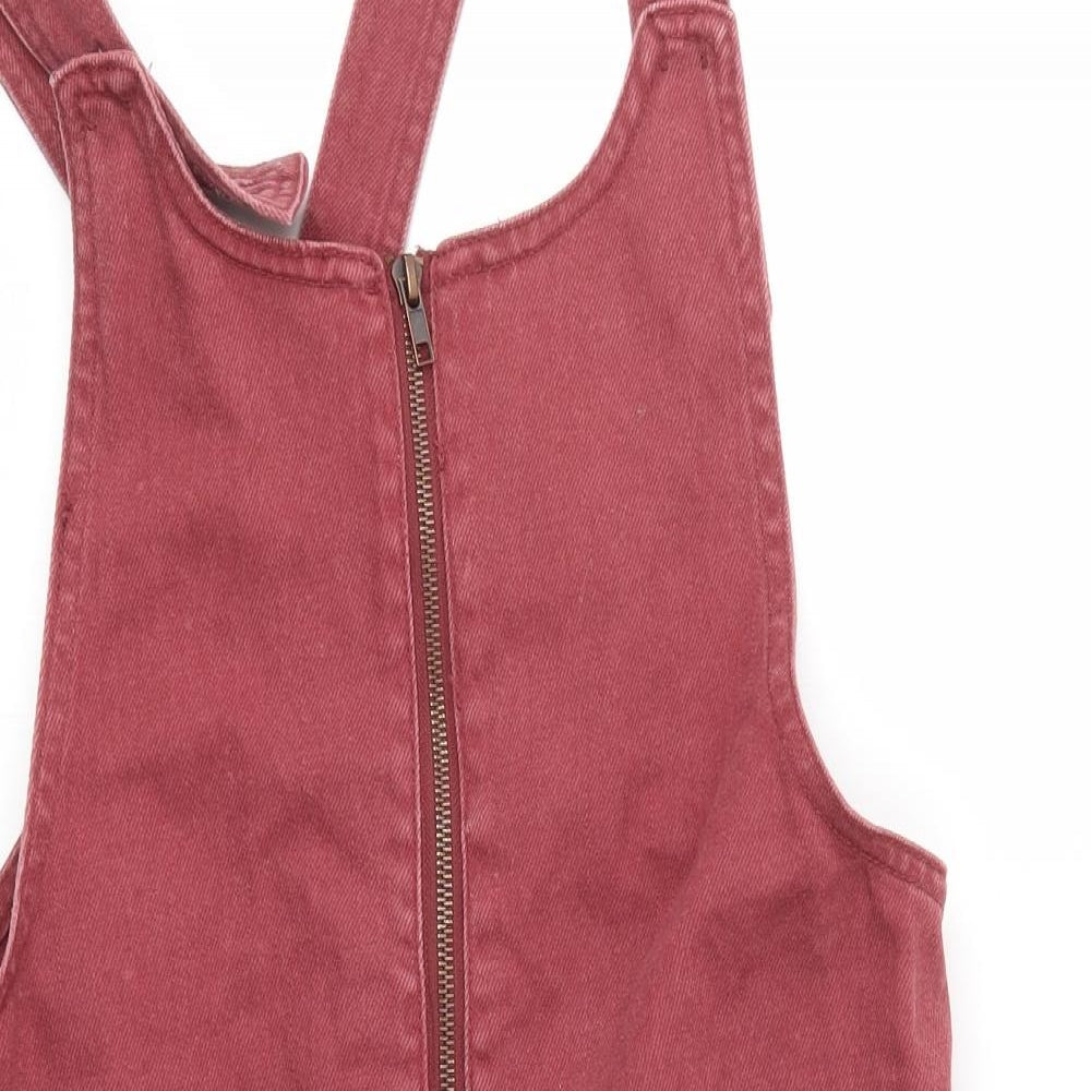 FOREVER 21 Womens Pink   Pinafore/Dungaree Dress  Size M