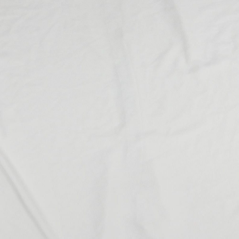 Boohoo Womens White   Basic Blouse Size L