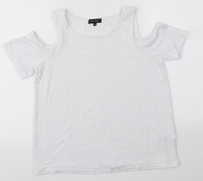 Womens UK Size 12 New Look White Basic Blouse
