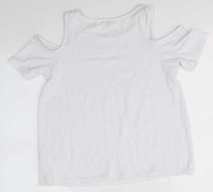 Womens UK Size 12 New Look White Basic Blouse