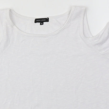 Womens UK Size 12 New Look White Basic Blouse