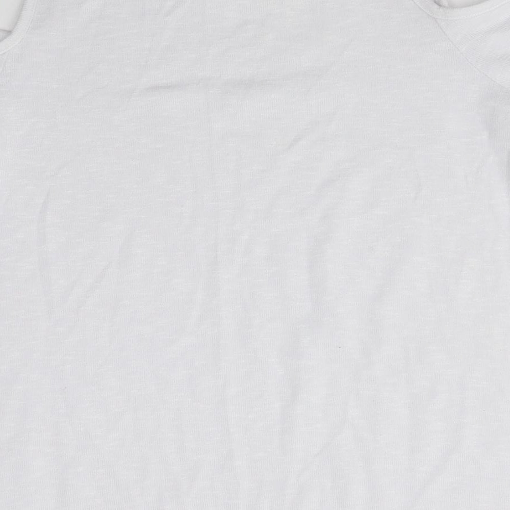 Womens UK Size 12 New Look White Basic Blouse