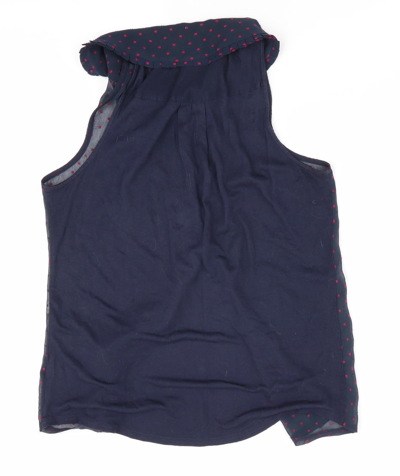 Womens UK Size 6 NEXT Blue Basic Blouse
