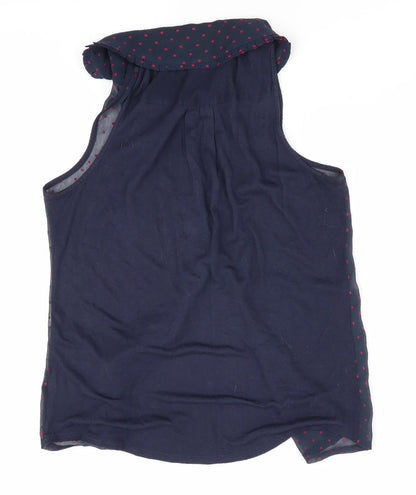 Womens UK Size 6 NEXT Blue Basic Blouse