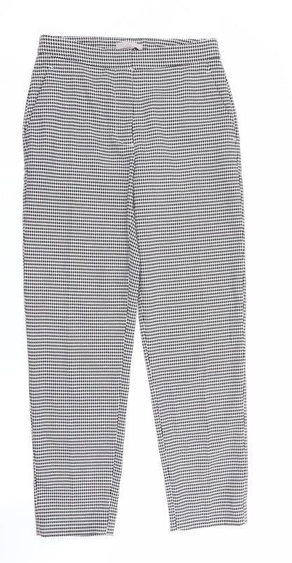 Womens UK Size 6 H&M Regular Fit Capri Black Trousers