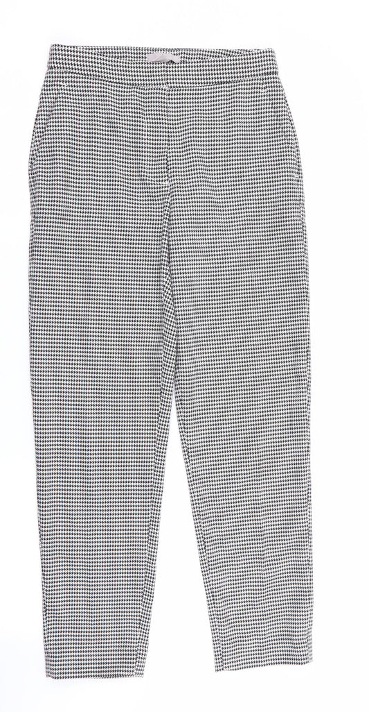 Womens UK Size 6 H&M Regular Fit Capri Black Trousers