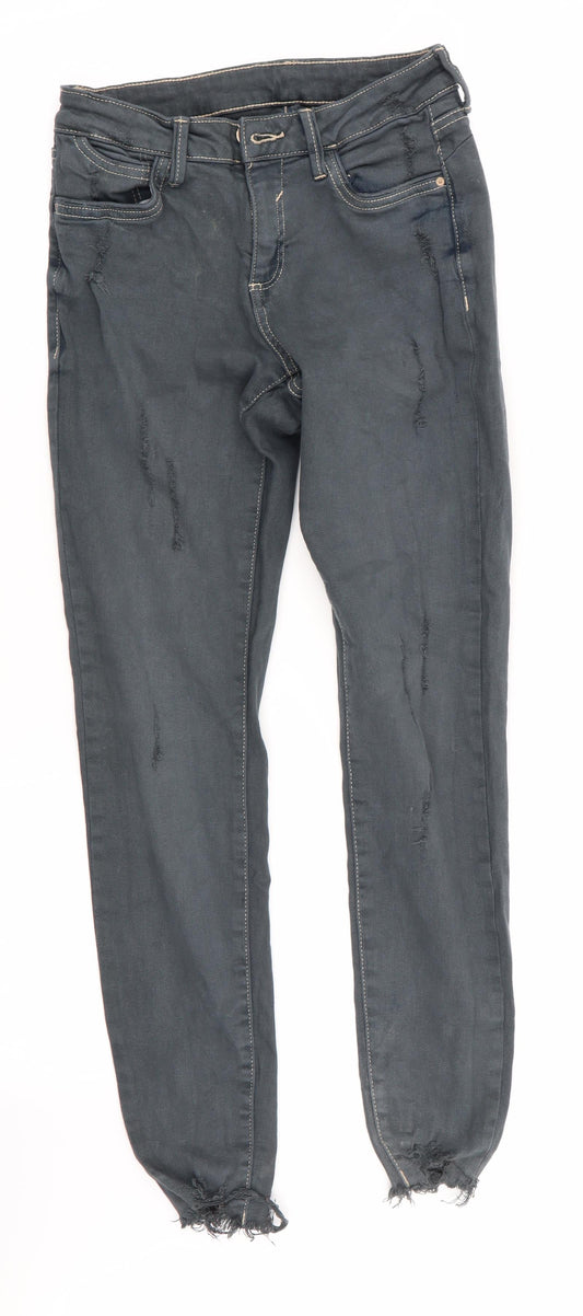 Denim Co Womens Grey   Skinny Jeans Size 6 L28 in