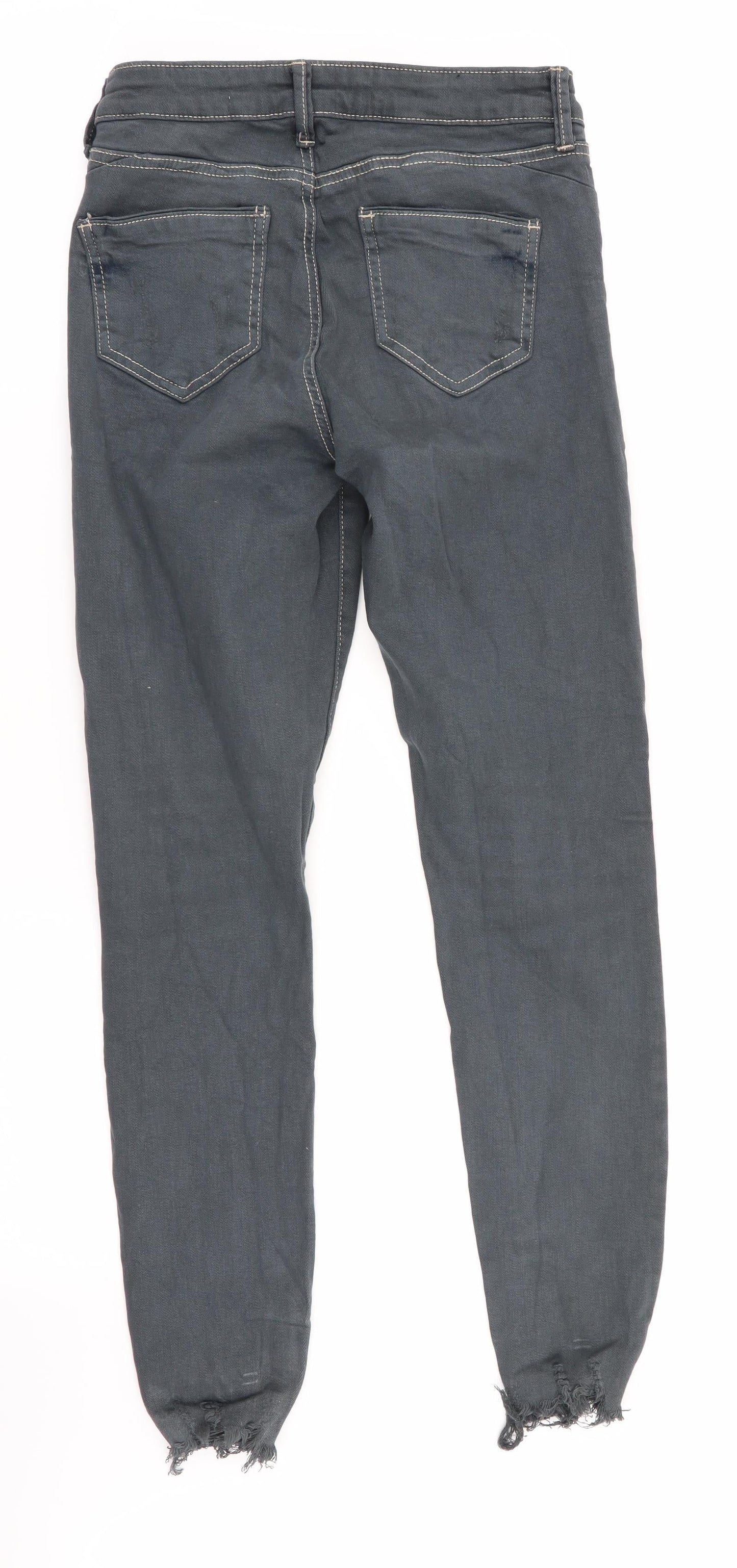 Denim Co Womens Grey   Skinny Jeans Size 6 L28 in