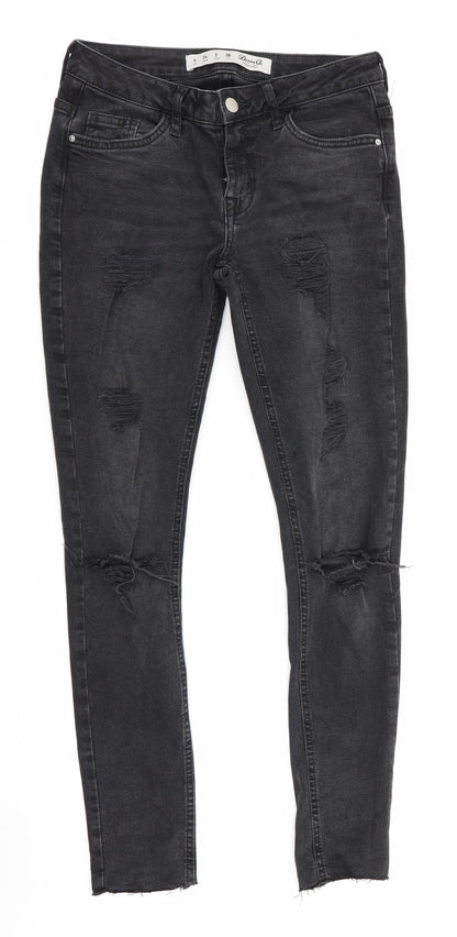 Denim Co Womens Black   Skinny Jeans Size 6 L27 in