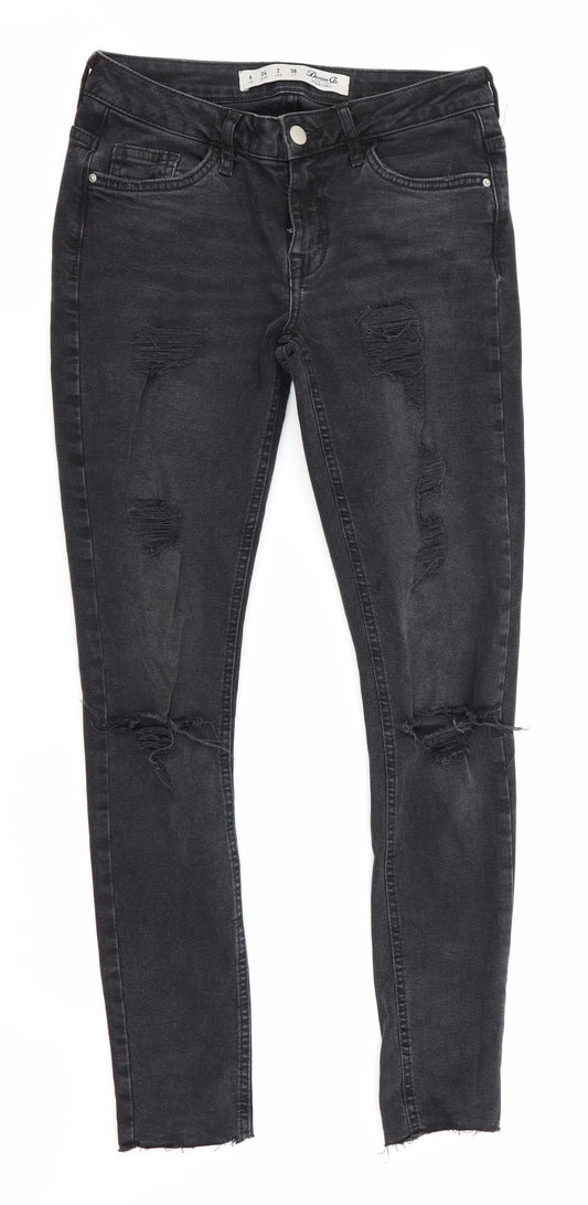 Denim Co Womens Black   Skinny Jeans Size 6 L27 in