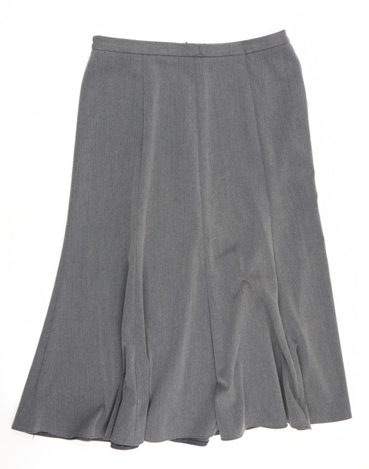 Marble Womens Grey   Flare Skirt Size 14