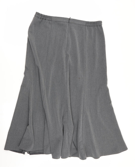 Marble Womens Grey   Flare Skirt Size 14