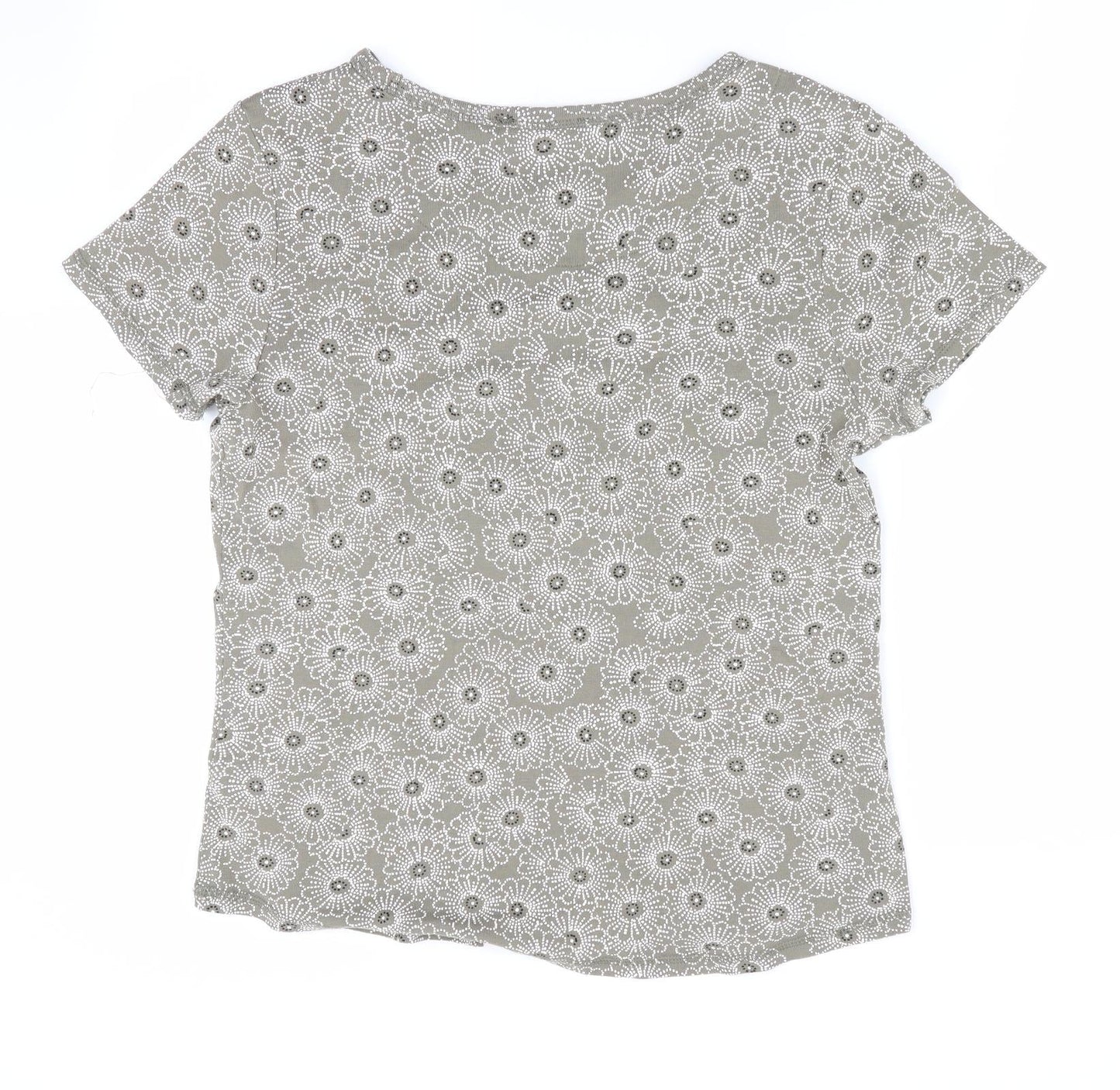 Womens UK Size  Marks and Spencer Green Basic T-Shirt