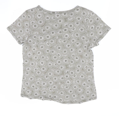Womens UK Size  Marks and Spencer Green Basic T-Shirt