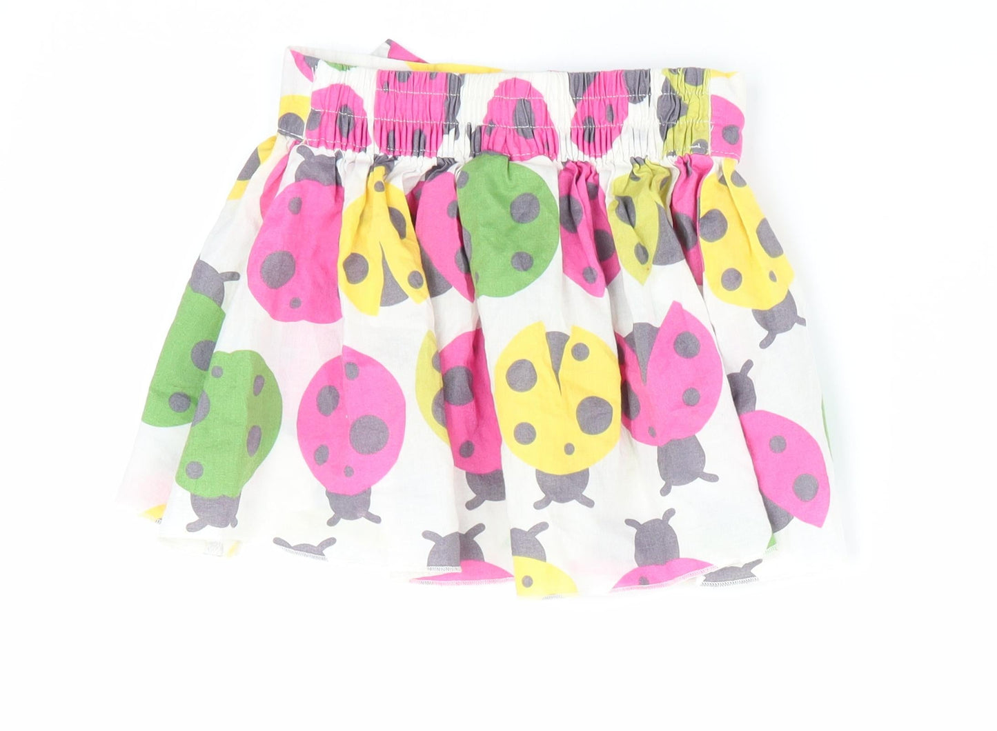 NEXT Girls White Animal Print  A-Line Skirt Size 12-18 Months  - Ladybird print