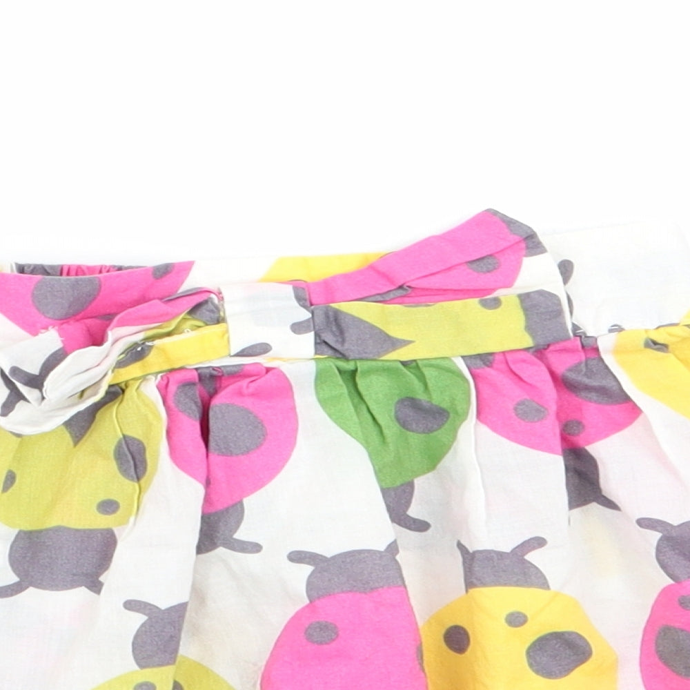 NEXT Girls White Animal Print  A-Line Skirt Size 12-18 Months  - Ladybird print