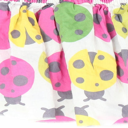 NEXT Girls White Animal Print  A-Line Skirt Size 12-18 Months  - Ladybird print