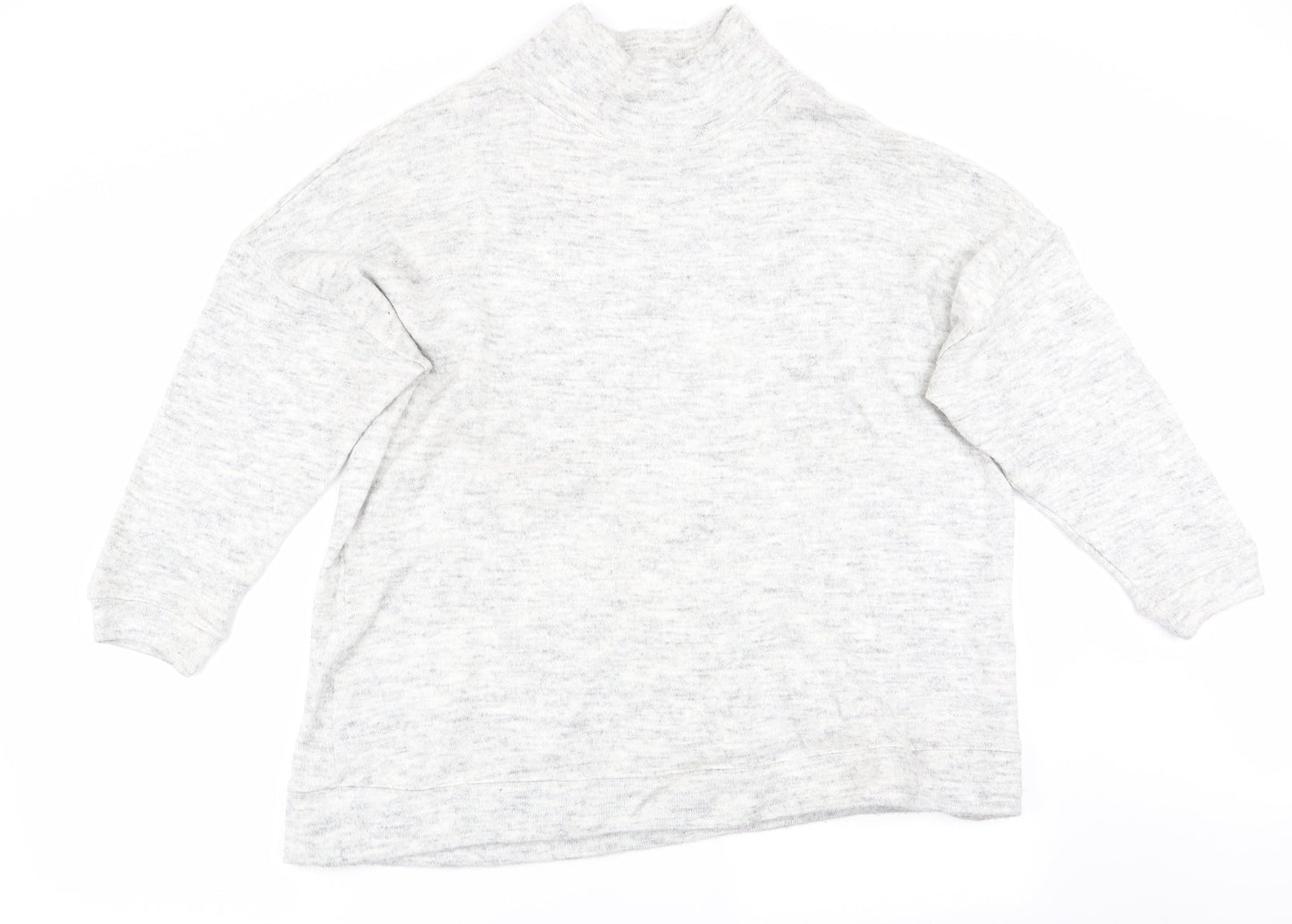 Womens UK Size M New Look Grey Pullover Jumper
