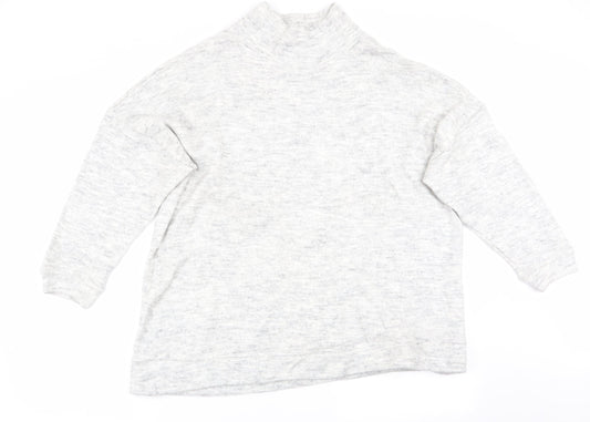 Womens UK Size M New Look Grey Pullover Jumper