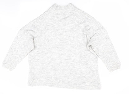 Womens UK Size M New Look Grey Pullover Jumper
