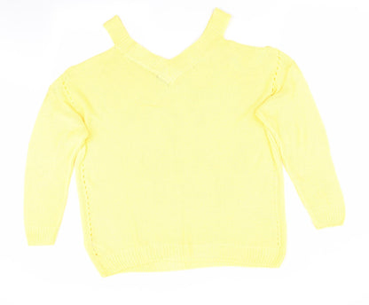 Womens UK Size 14 Florence and Fred Yellow Pullover Jumper