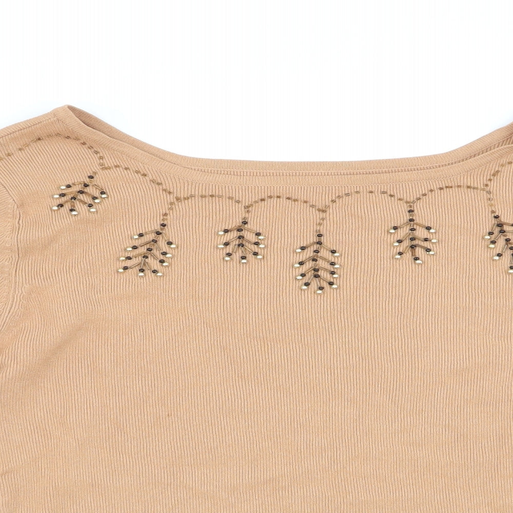 Womens UK Size  Preworn Brown Pullover Jumper