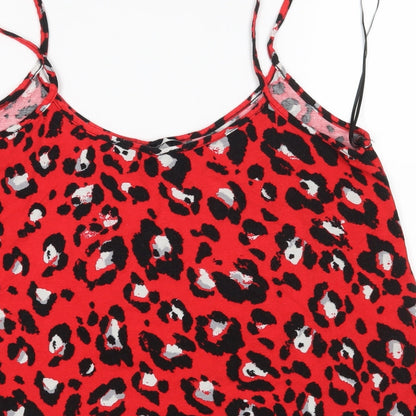 Womens UK Size 14 New Look Red Basic Tank