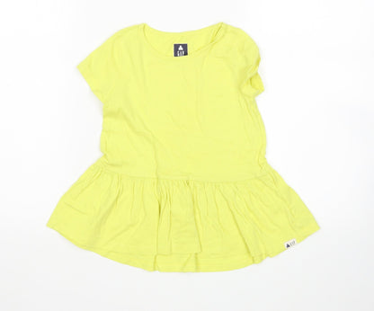 Gap Girls Yellow   T-Shirt Dress  Size 4 Years