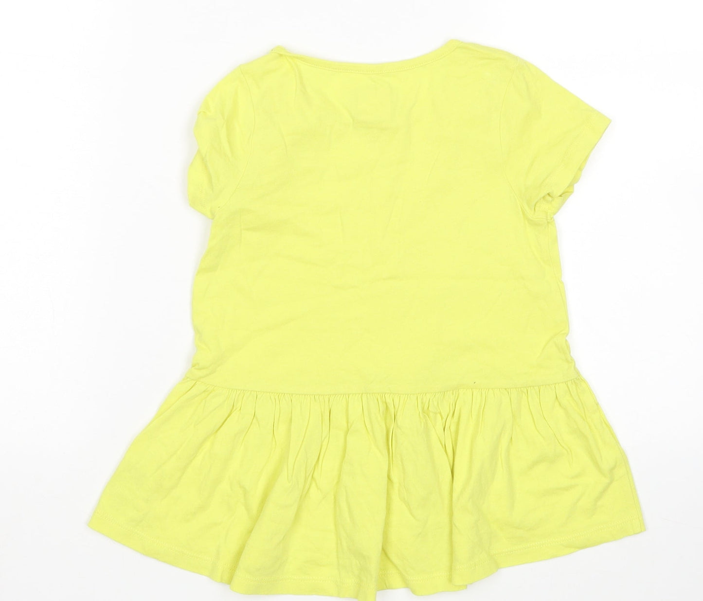Gap Girls Yellow   T-Shirt Dress  Size 4 Years