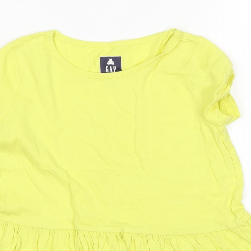 Gap Girls Yellow   T-Shirt Dress  Size 4 Years