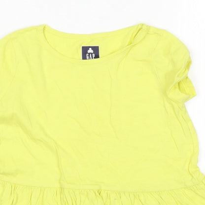 Gap Girls Yellow   T-Shirt Dress  Size 4 Years