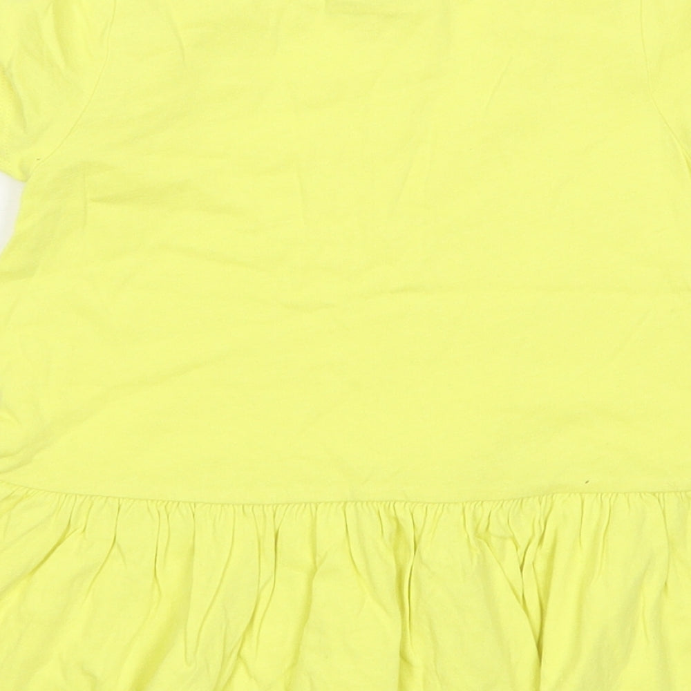 Gap Girls Yellow   T-Shirt Dress  Size 4 Years