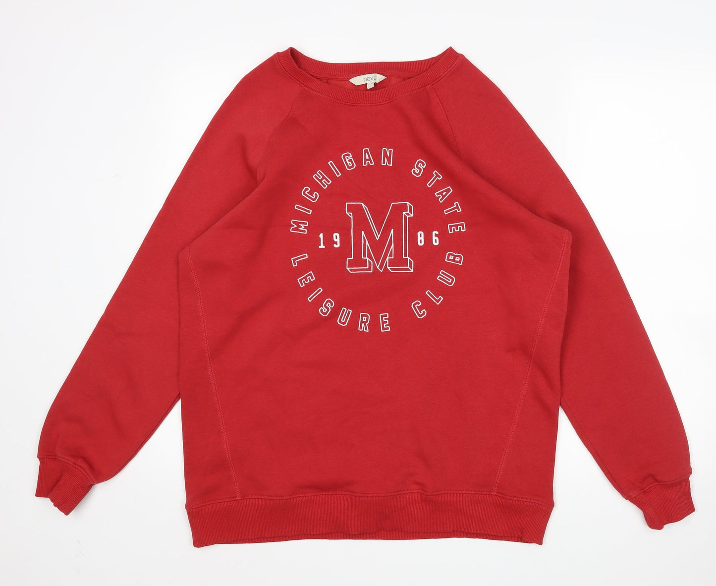 Mens UK Size M NEXT Red Pullover Sweatshirt
