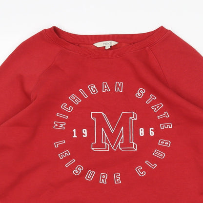 Mens UK Size M NEXT Red Pullover Sweatshirt