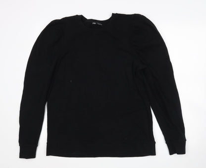 Womens UK Size S Zara Black Pullover Jumper