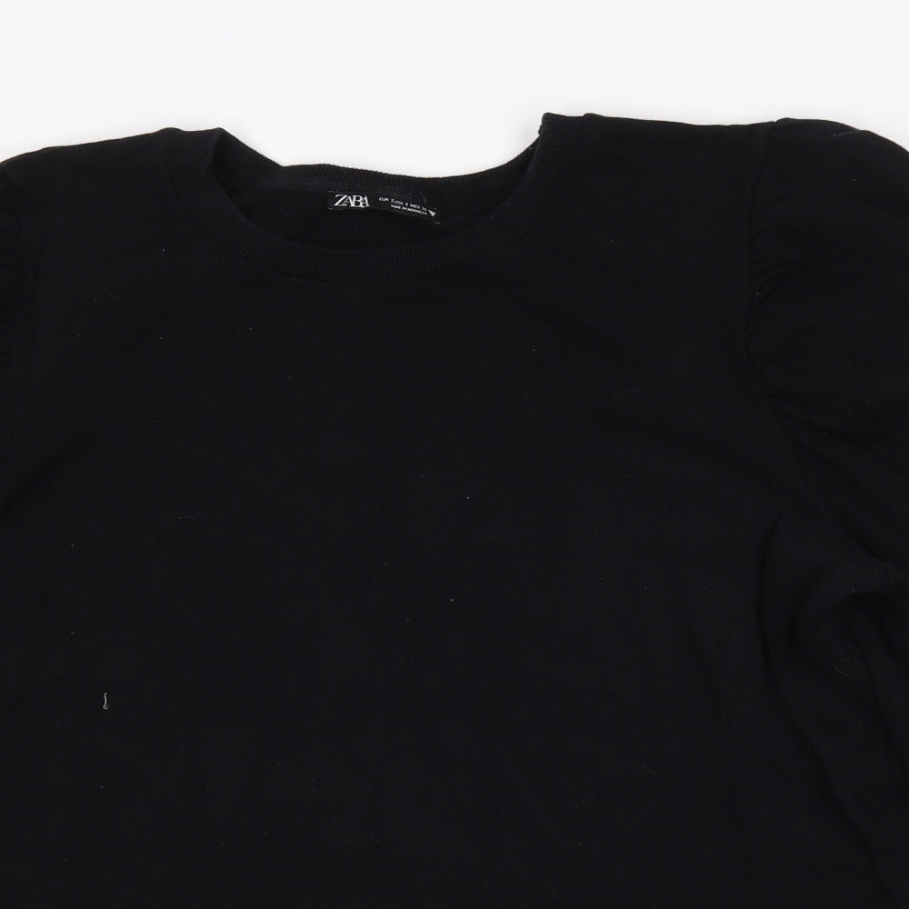 Womens UK Size S Zara Black Pullover Jumper