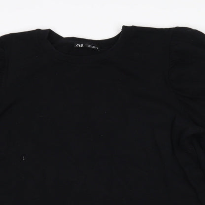 Womens UK Size S Zara Black Pullover Jumper