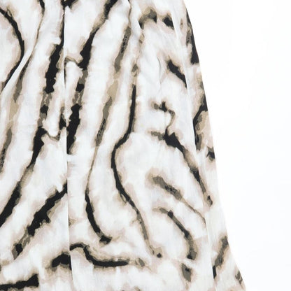 Azure Womens Beige Animal Print  A-Line  Size M