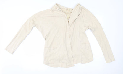 Womens UK Size 8 NEXT Beige Cardigan Jumper