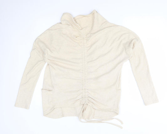 Womens UK Size 8 NEXT Beige Cardigan Jumper
