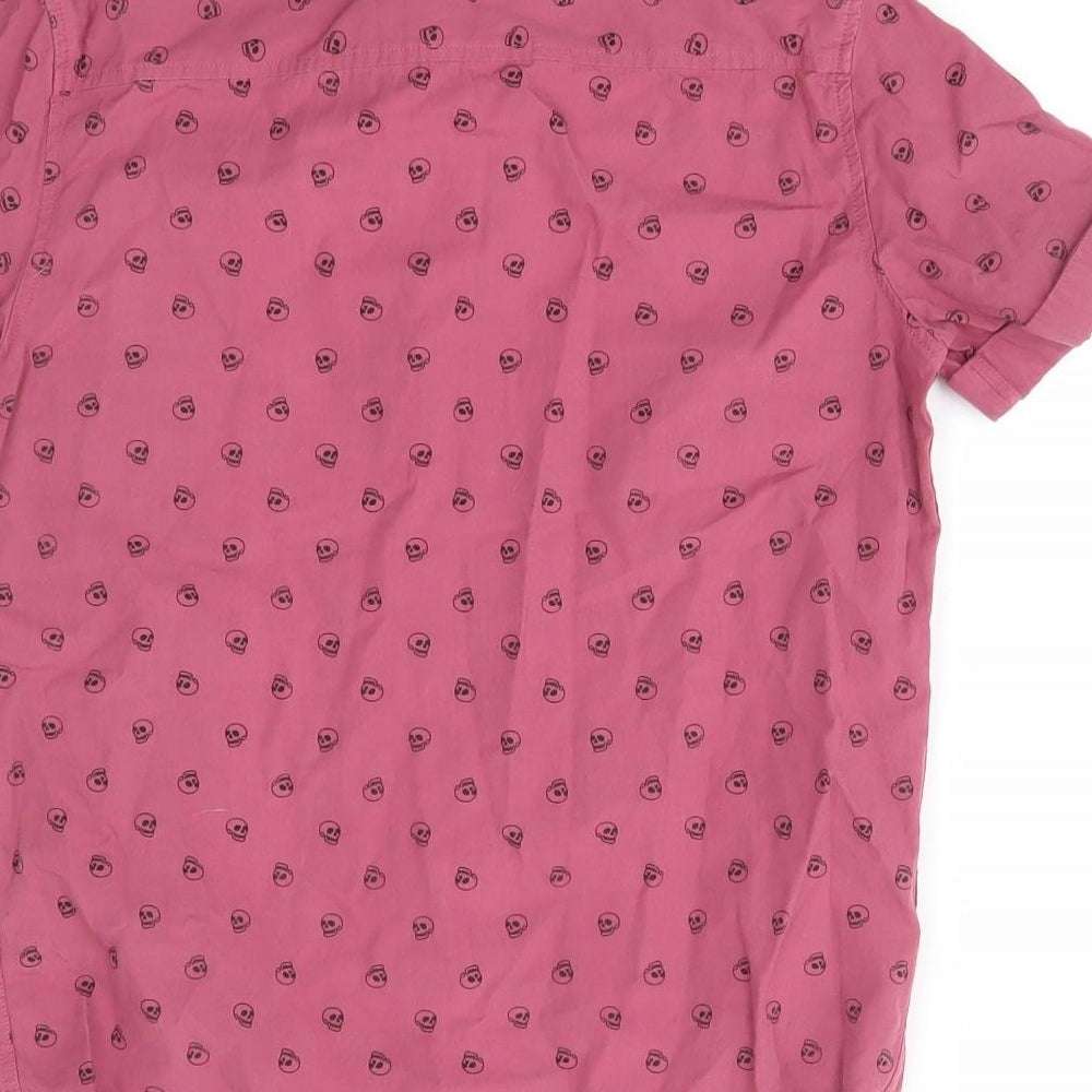 River Island Boys Pink Polka Dot  Basic Button-Up Size 10 Years