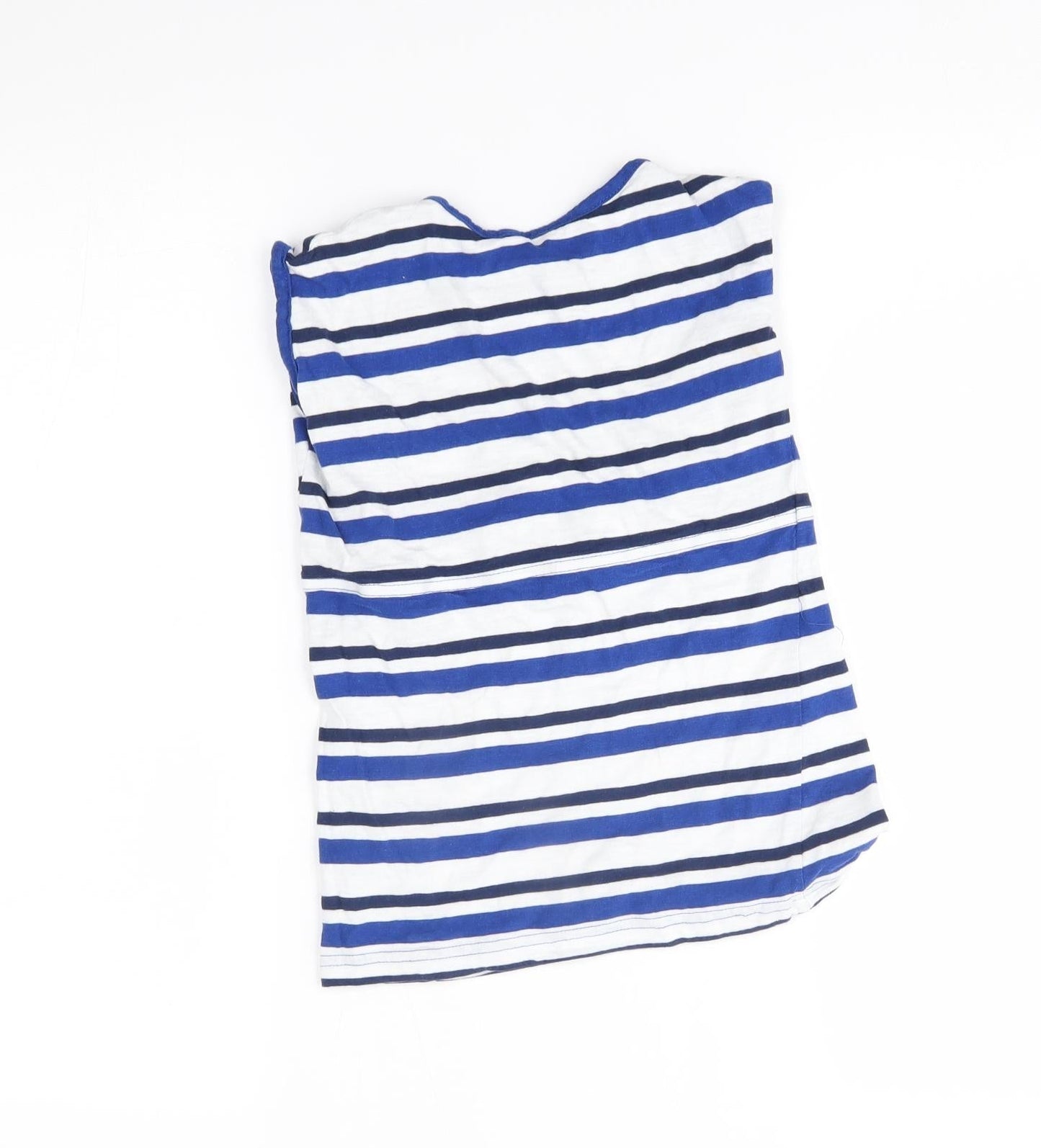 Lily & dan Girls Blue Striped  Basic Blouse Size 3-4 Years